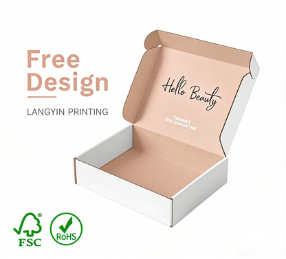 Free Design Custom Logo Corrugated Packaging Shipping Paper Boxs